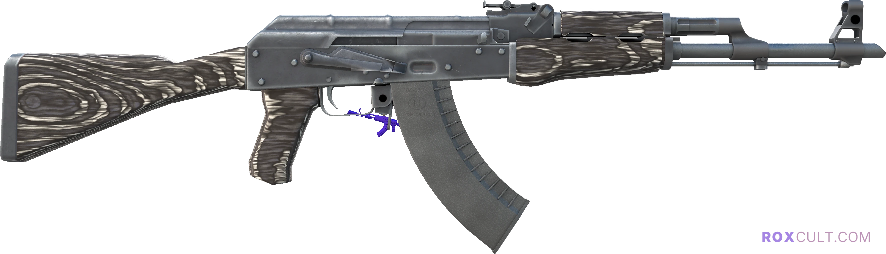 AK-47 | Black Laminate (Field-Tested) — rox (Holo) Antwerp 2022 craft, backside view