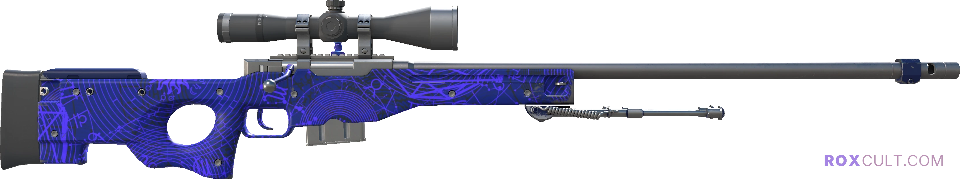 AWP | Sun in Leo (Minimal Wear) — rox (Holo) Antwerp 2022 craft, backside view