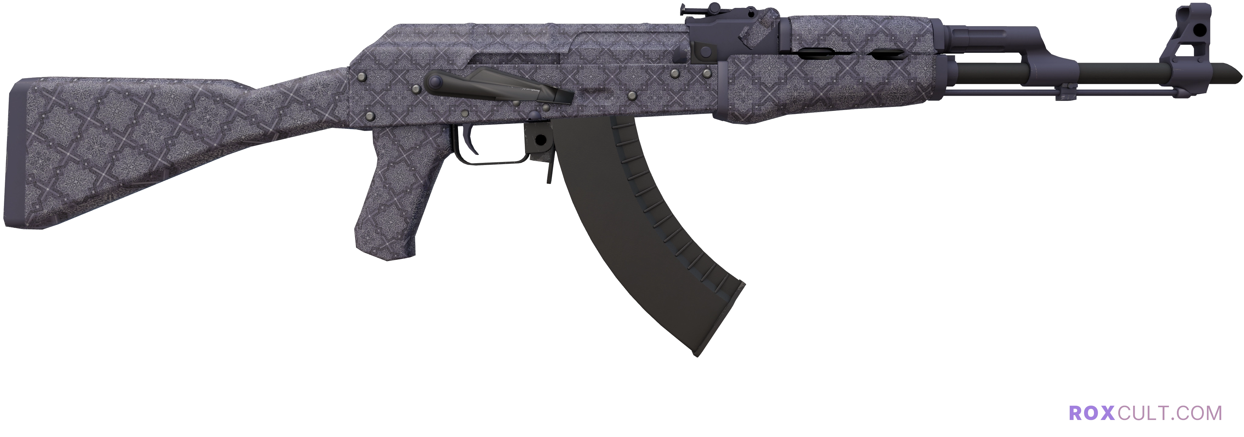 AK-47 | Baroque Purple (Factory New) — rox (Holo) Antwerp 2022 craft, backside view