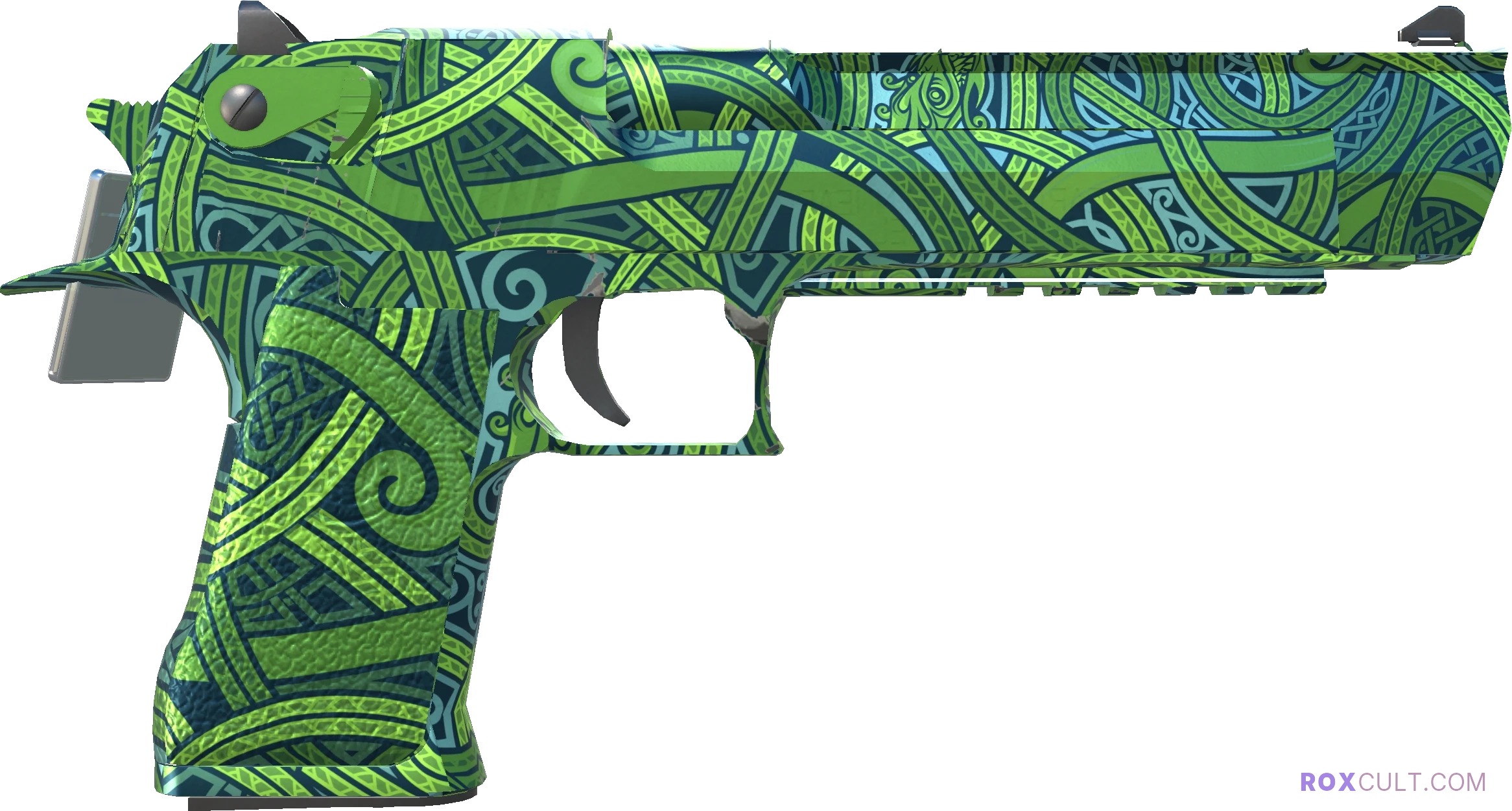 Desert Eagle | Emerald Jörmungandr (Factory New) — rox (Holo) Antwerp 2022 craft, backside view