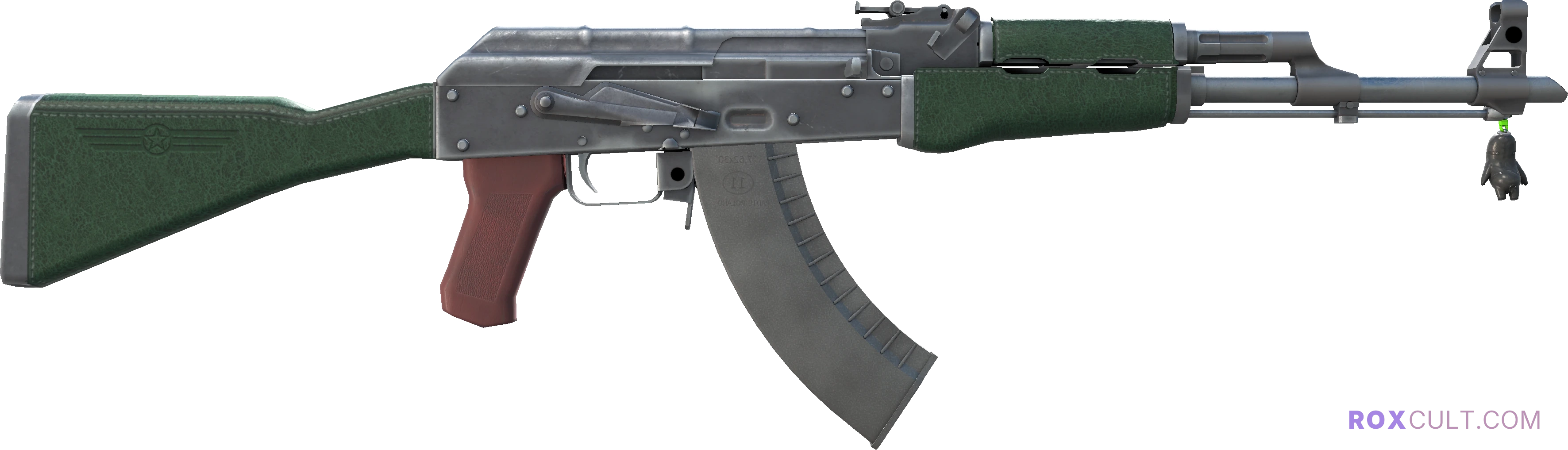 AK-47 | First Class (Minimal Wear) — rox (Holo) Antwerp 2022 craft, backside view