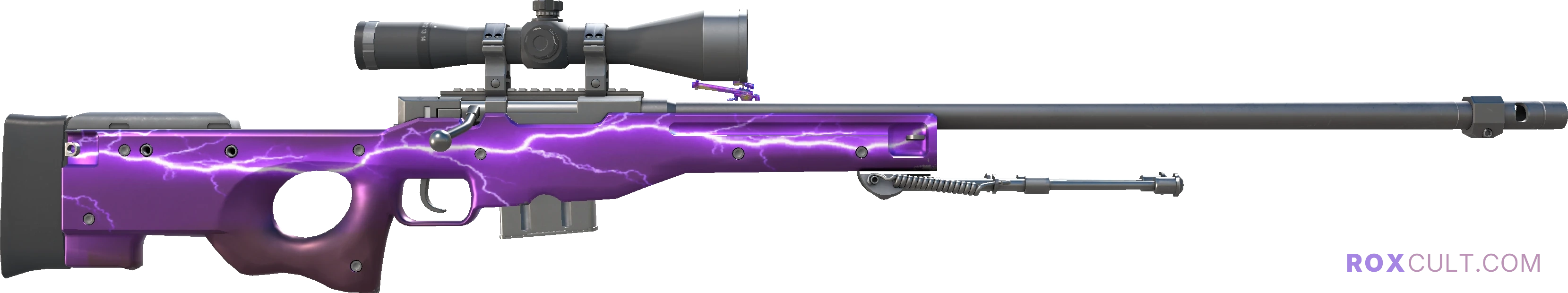 AWP | Lightning Strike (Factory New) — rox (Holo) Antwerp 2022 craft, backside view