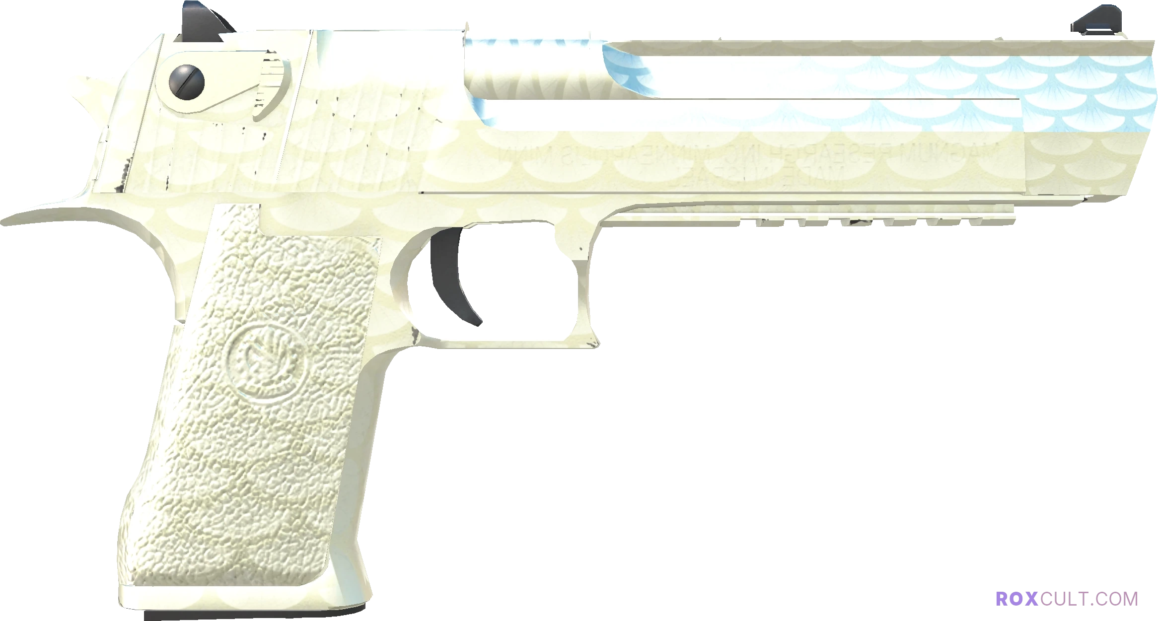 Desert Eagle | Golden Koi (Factory New) — rox (Holo) Antwerp 2022 craft, backside view