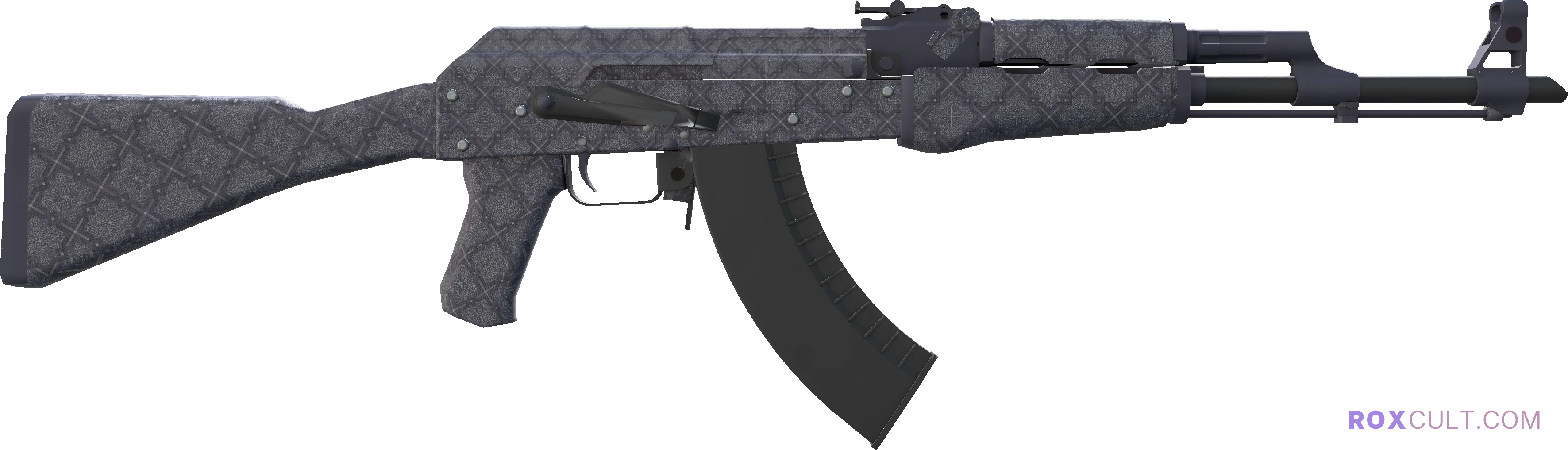 AK-47 | Baroque Purple (Factory New) — rox (Holo) Antwerp 2022 craft, backside view
