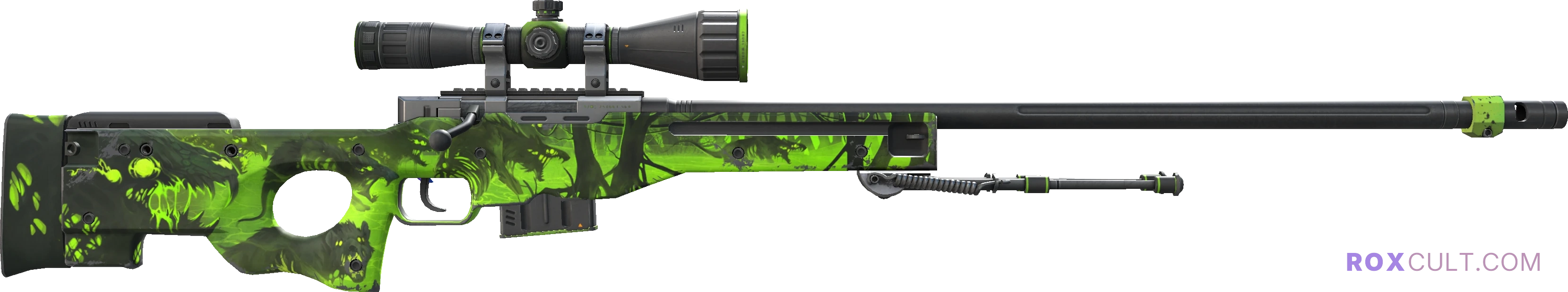 AWP | Containment Breach (Field-Tested) — rox (Holo) Antwerp 2022 craft, backside view
