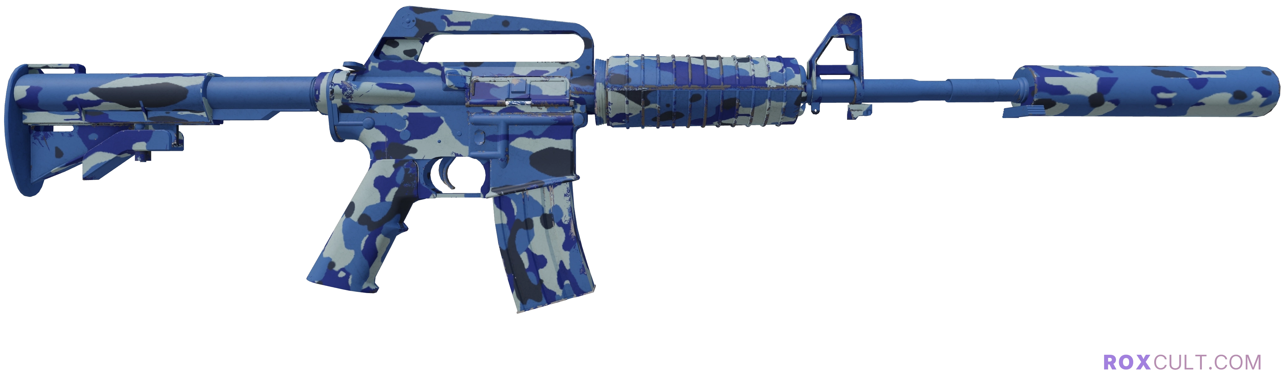 M4A1-S | Bright Water (Minimal Wear) — rox (Holo) Antwerp 2022 craft, backside view