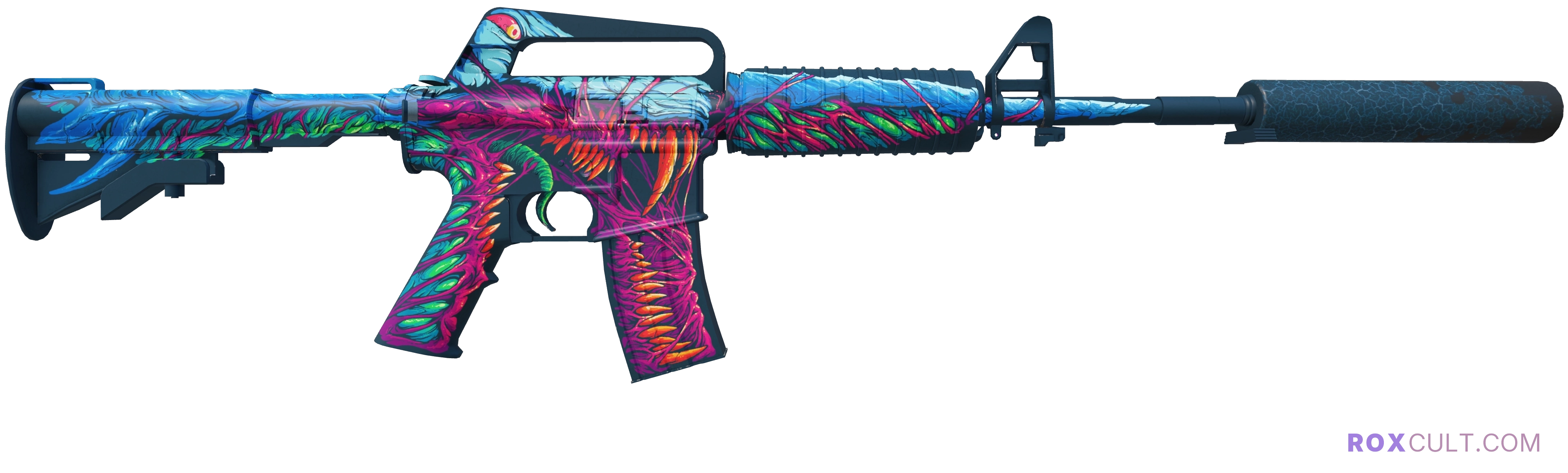 M4A1-S | Hyper Beast (Factory New) — rox (Holo) Antwerp 2022 craft, backside view