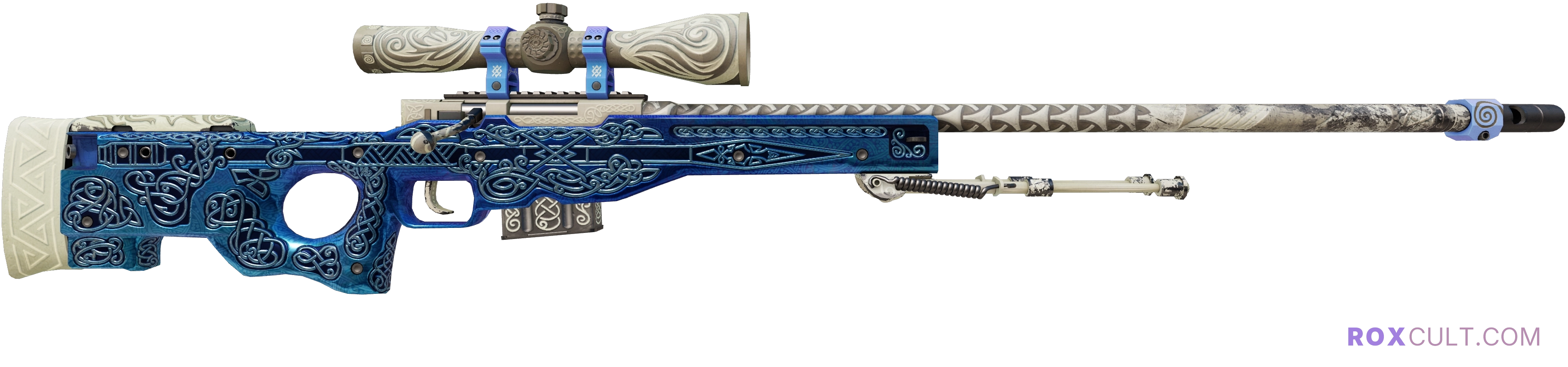 AWP | Gungnir (Field-Tested) — rox (Holo) Antwerp 2022 craft, backside view