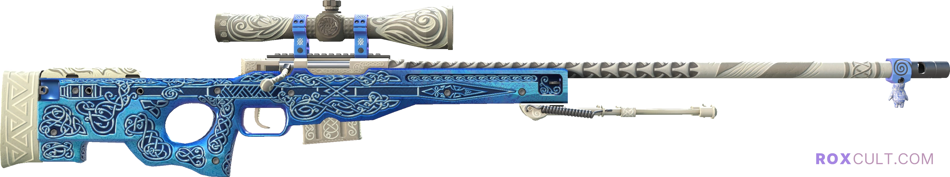 AWP | Gungnir (Factory New) — rox (Holo) Antwerp 2022 craft, backside view