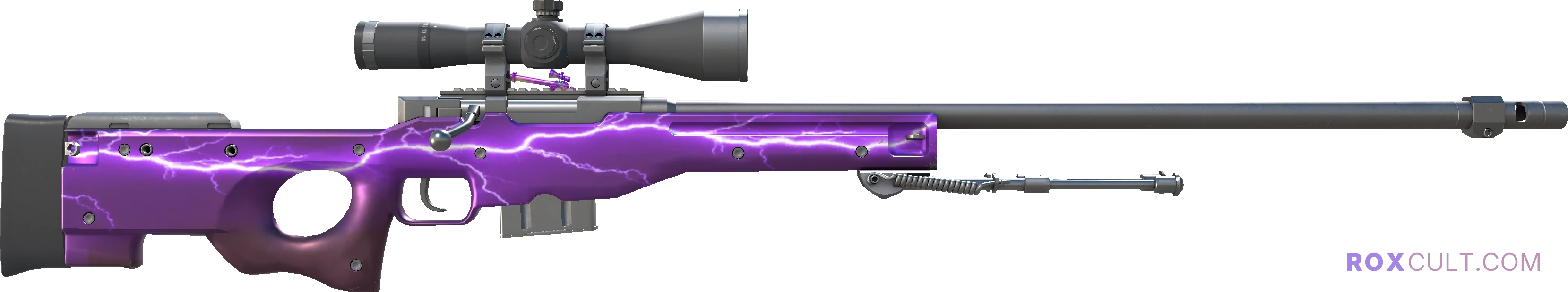 AWP | Lightning Strike (Factory New) — rox (Holo) Antwerp 2022 craft, backside view