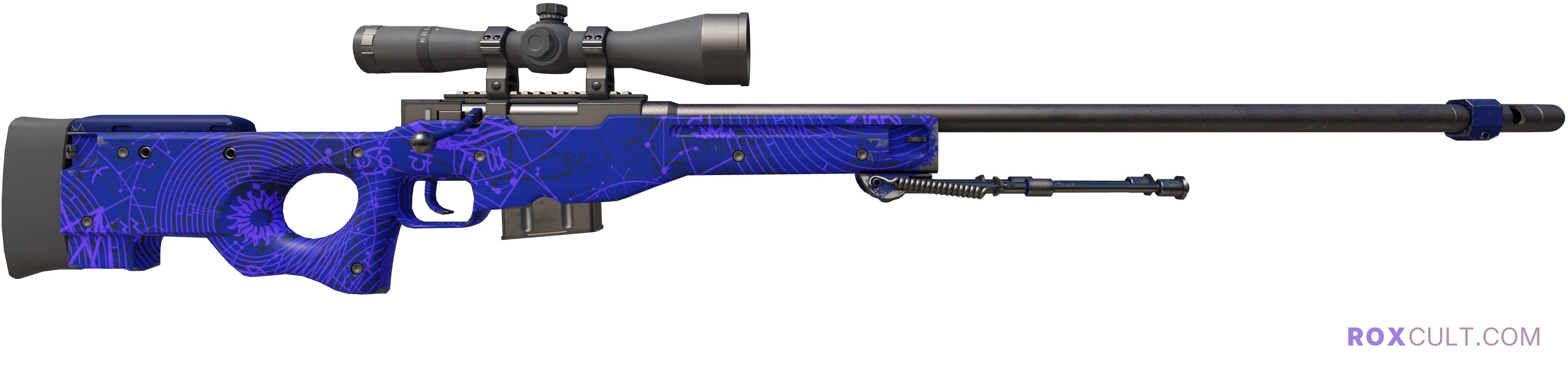 AWP | Sun in Leo (Factory New) — rox (Holo) Antwerp 2022 craft, backside view