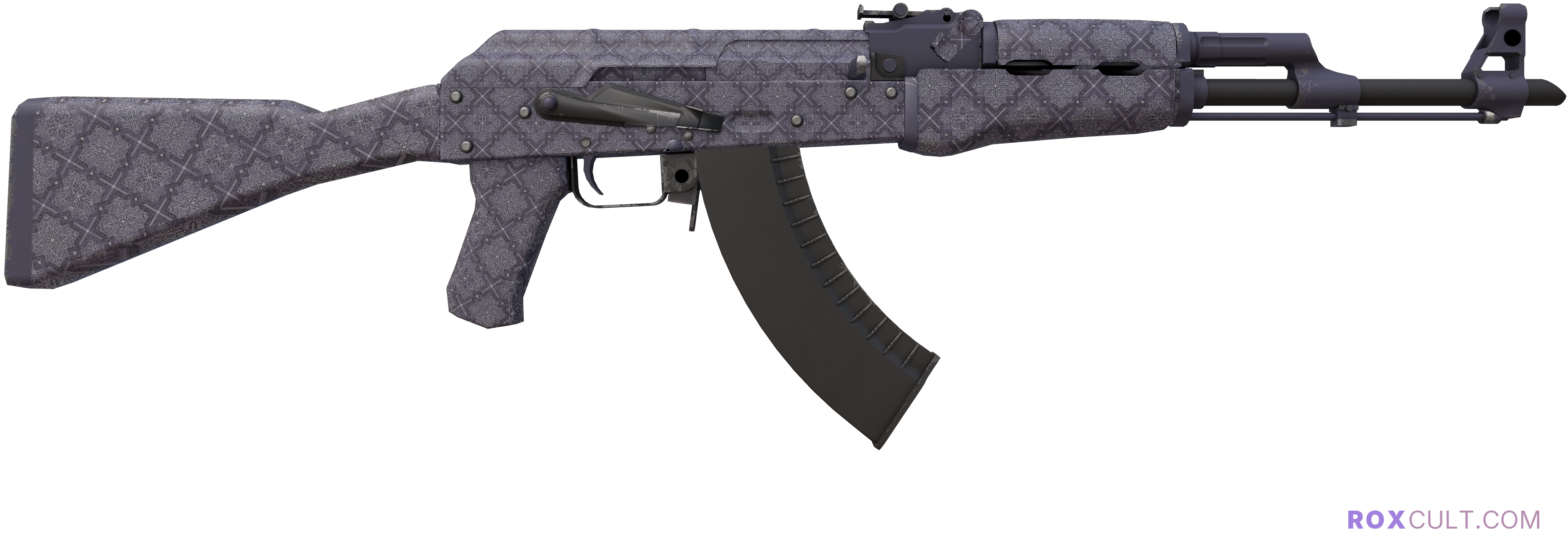 AK-47 | Baroque Purple (Minimal Wear) — rox (Holo) Antwerp 2022 craft, backside view