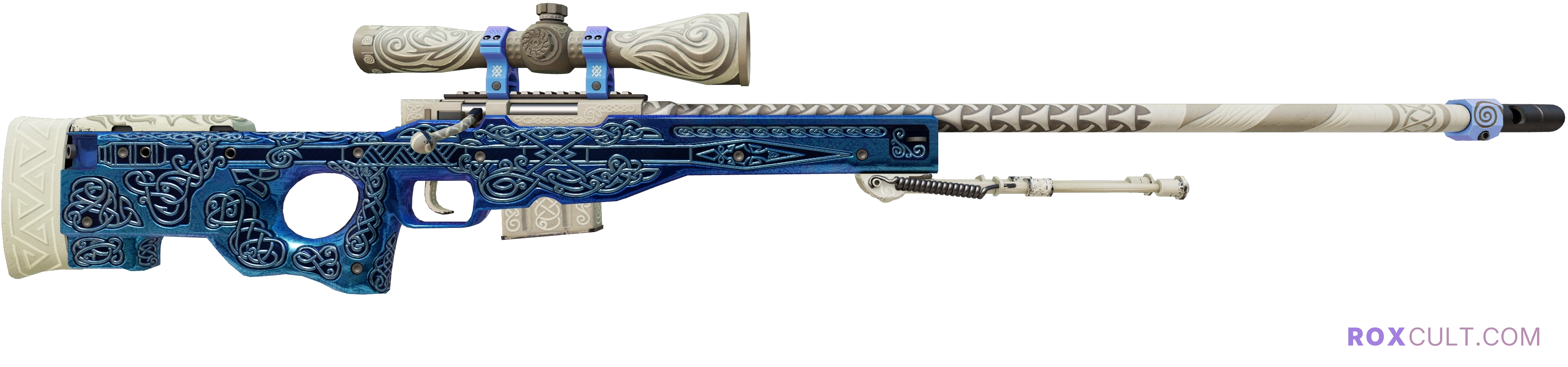 AWP | Gungnir (Field-Tested) — rox (Holo) Antwerp 2022 craft, backside view