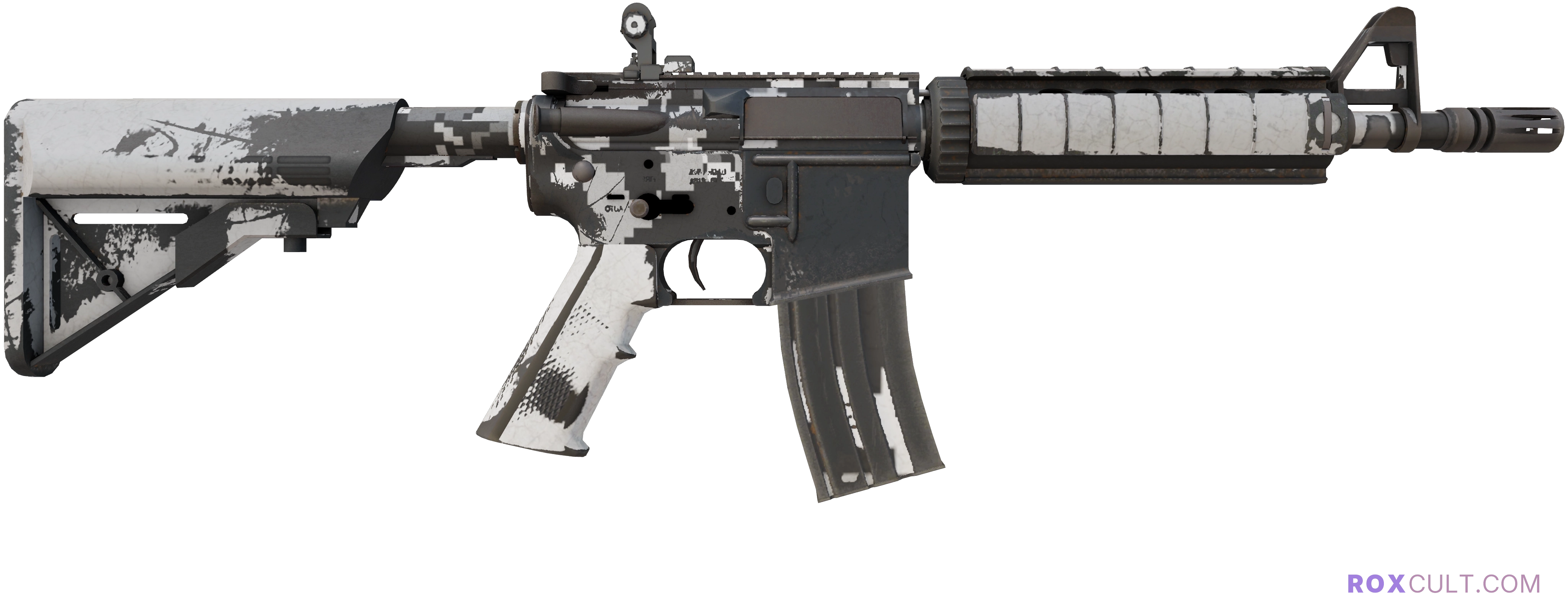 M4A4 | Urban DDPAT (Field-Tested) — rox (Holo) Antwerp 2022 craft, backside view
