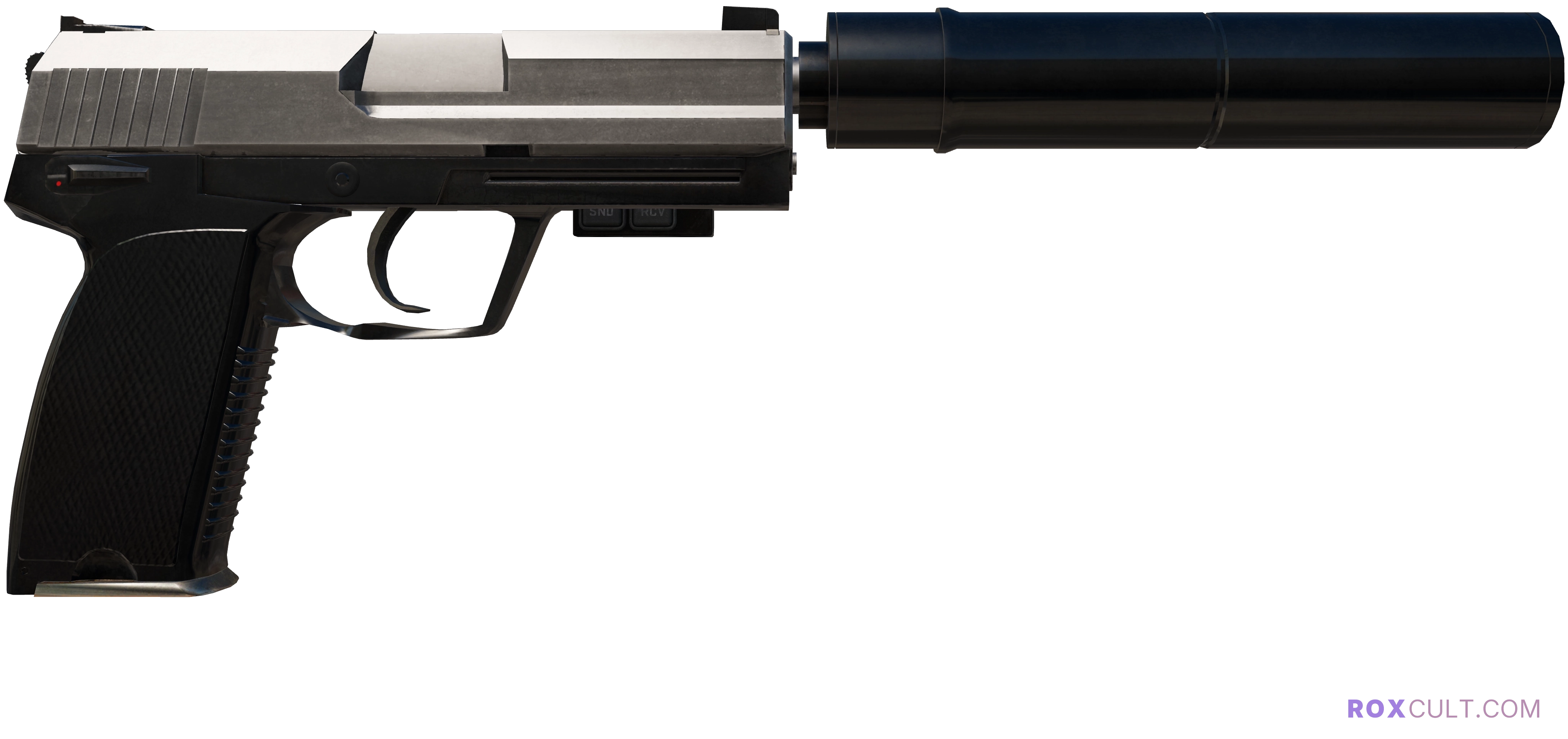 StatTrak™ USP-S | Stainless (Field-Tested) — rox (Holo) Antwerp 2022 craft, backside view