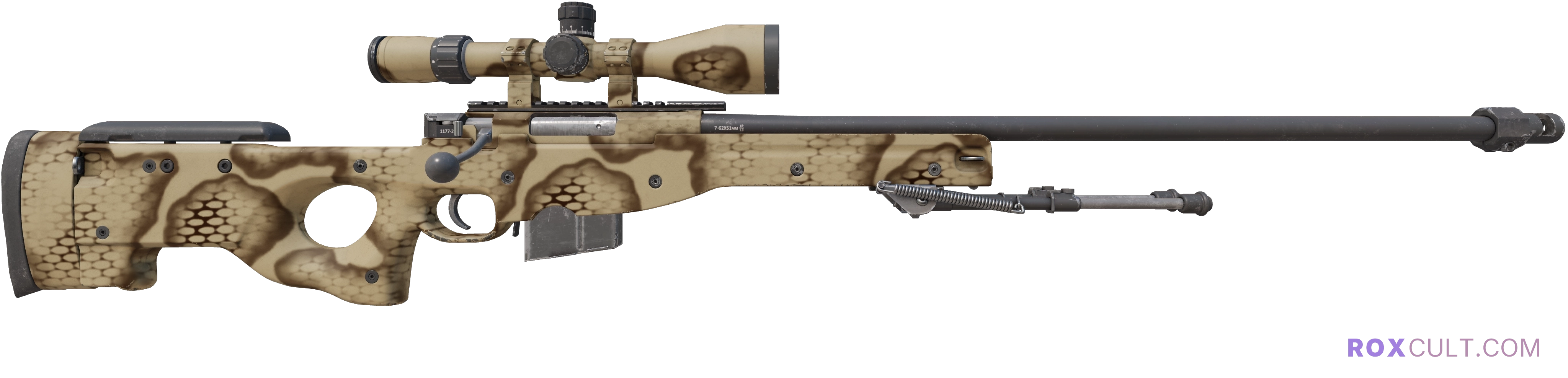 AWP | Snake Camo (Factory New) — rox (Holo) Antwerp 2022 craft, backside view