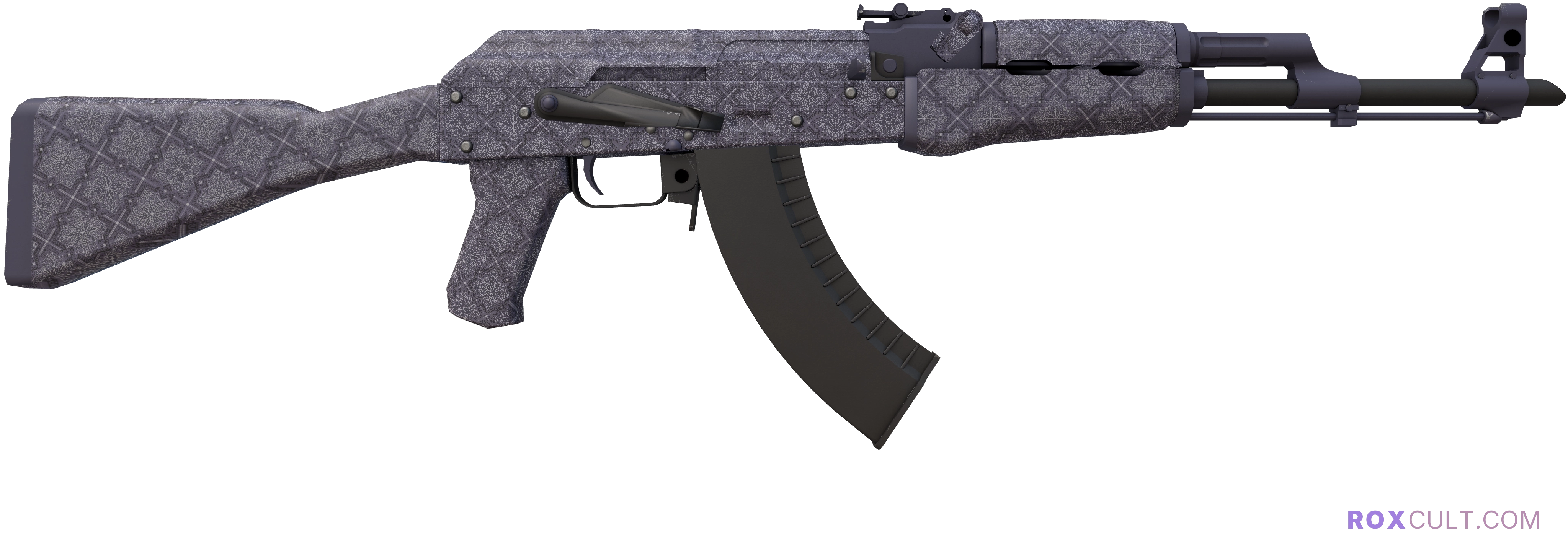 AK-47 | Baroque Purple (Factory New) — rox (Holo) Antwerp 2022 craft, backside view
