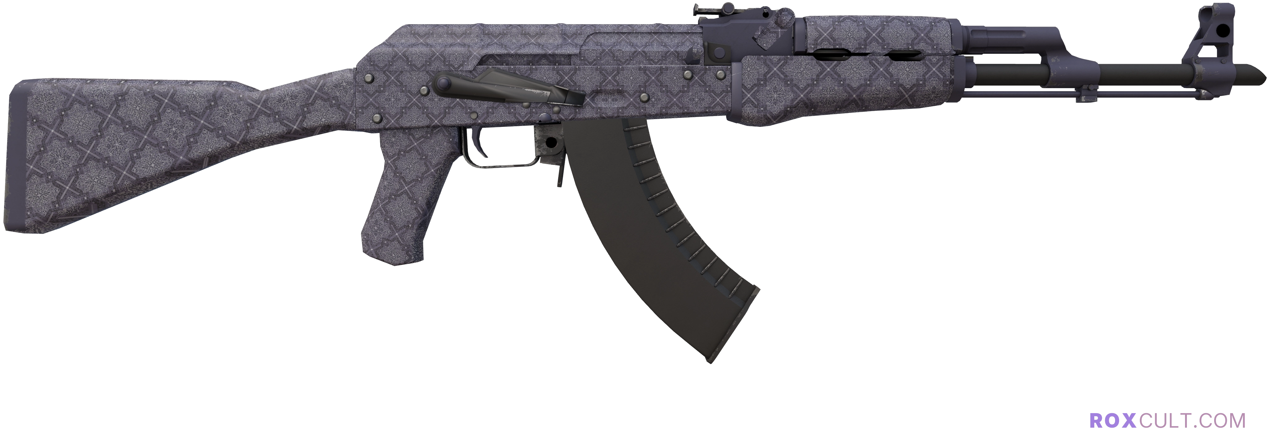 AK-47 | Baroque Purple (Factory New) — rox (Holo) Antwerp 2022 craft, backside view