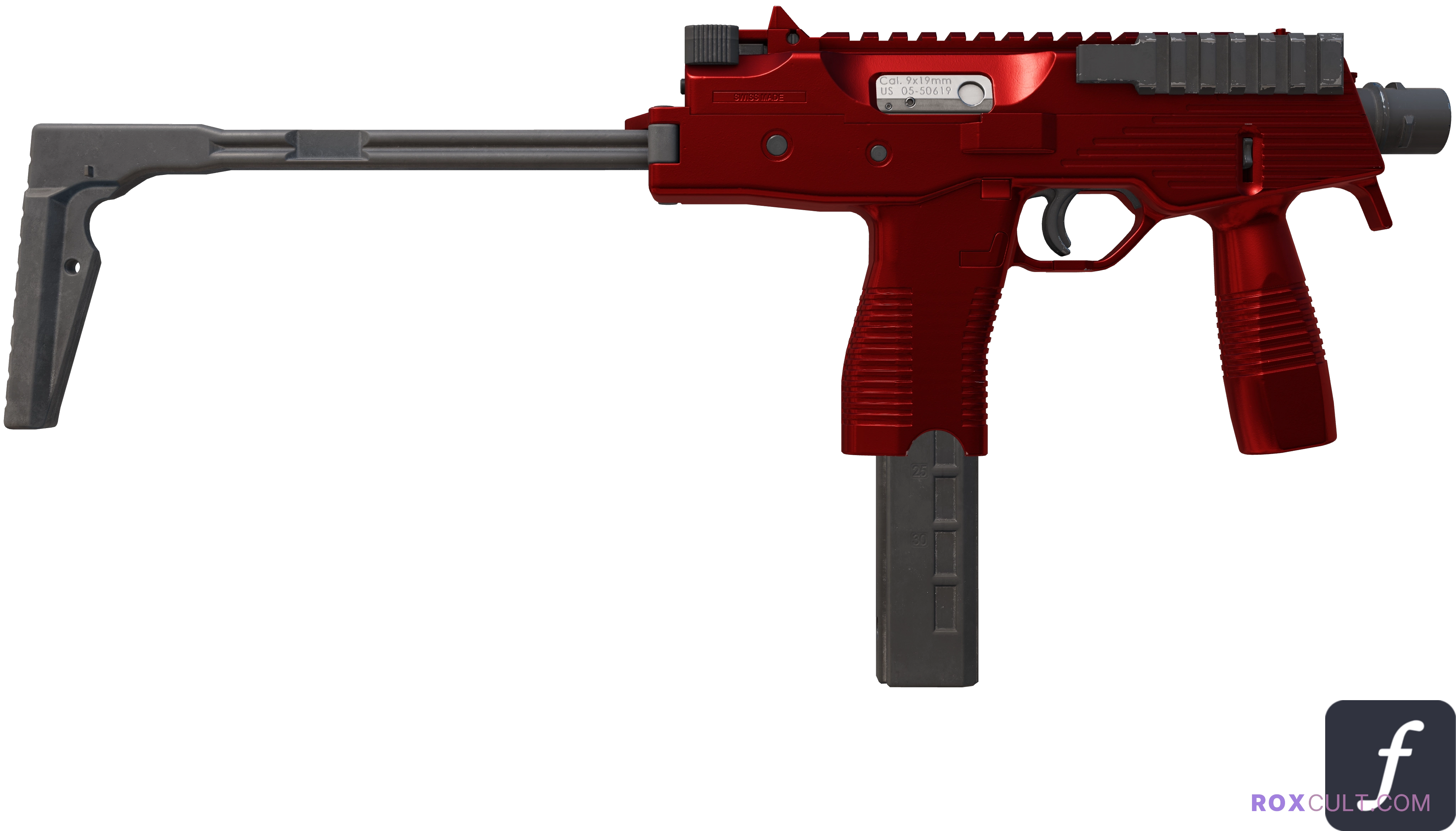 MP9 | Hot Rod (Factory New) — rox (Holo) Antwerp 2022 craft, backside view