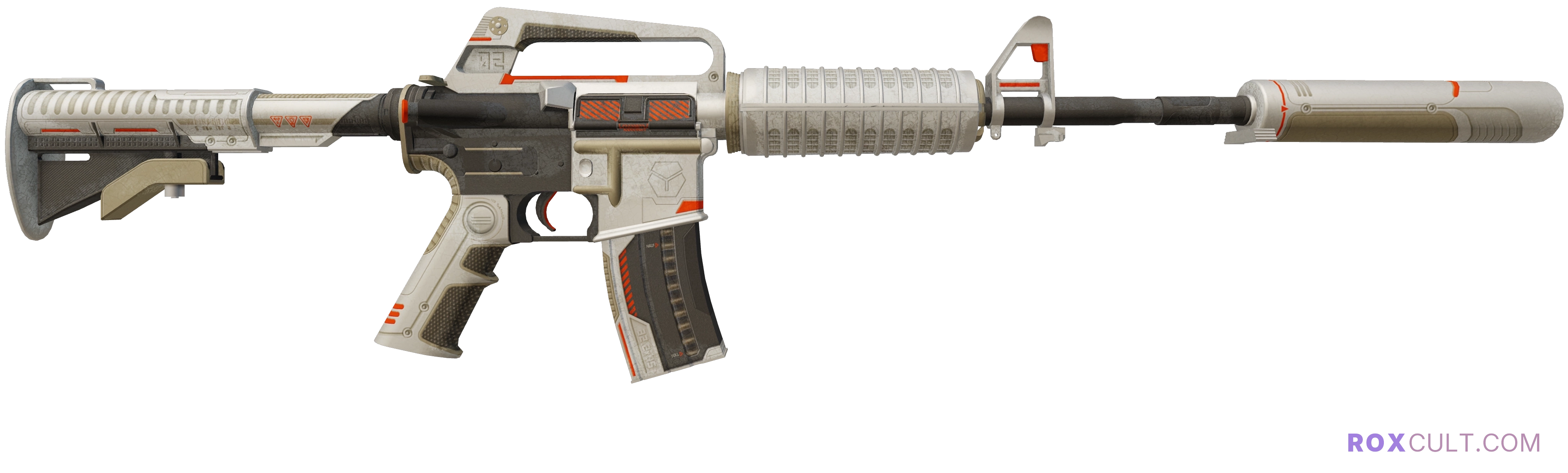 M4A1-S | Mecha Industries (Field-Tested) — rox (Holo) Antwerp 2022 craft, backside view