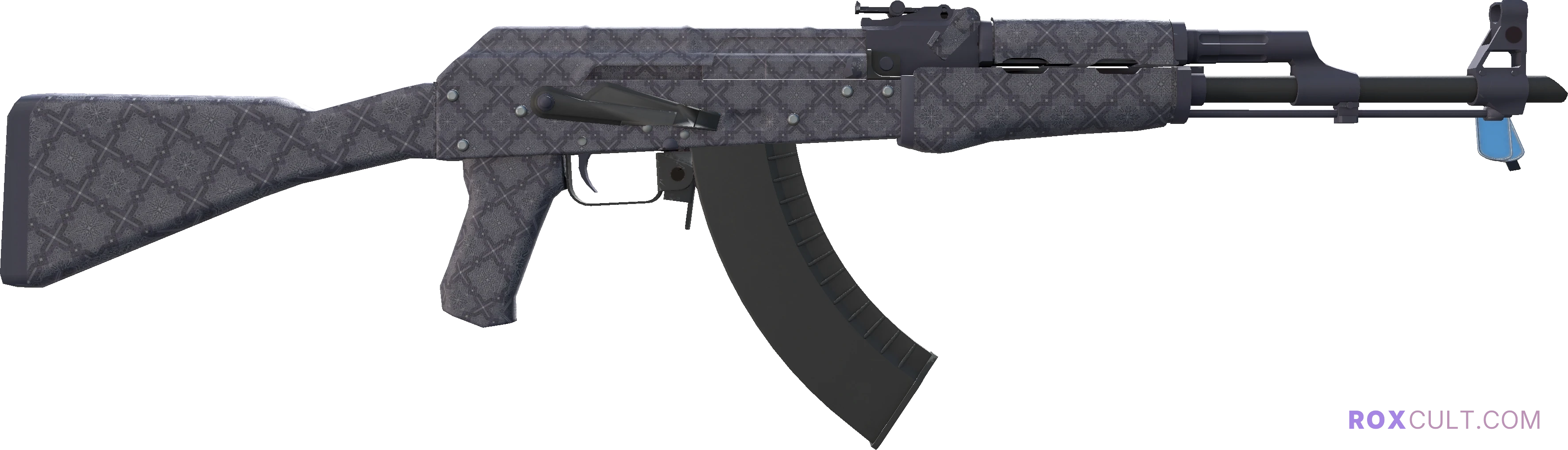 AK-47 | Baroque Purple (Factory New) — rox (Holo) Antwerp 2022 craft, backside view