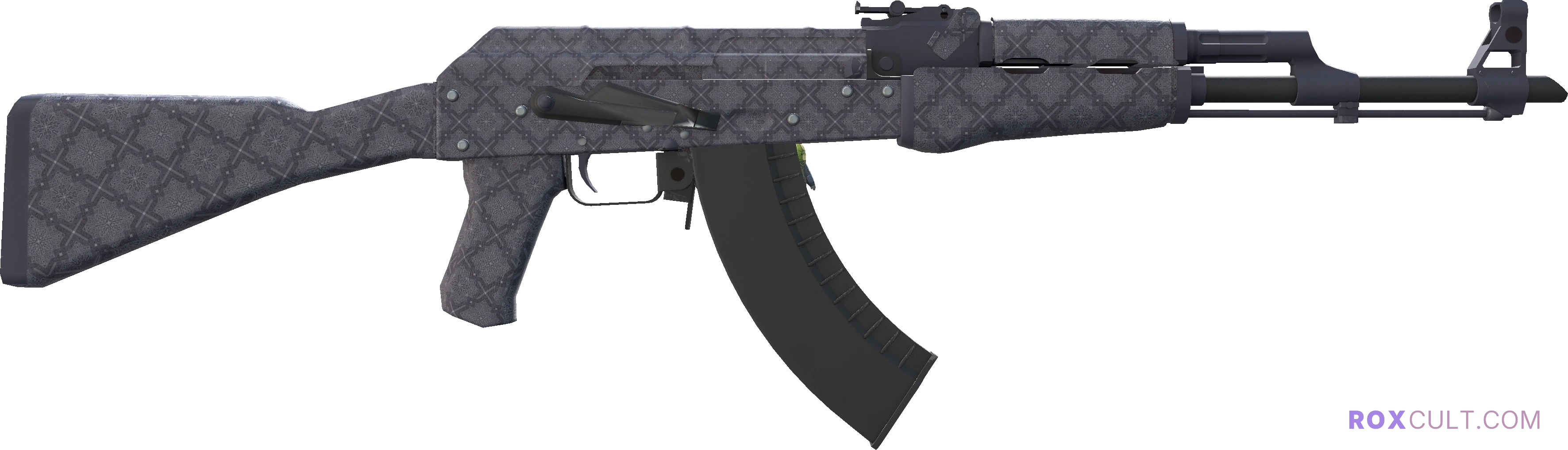 AK-47 | Baroque Purple (Factory New) — rox (Holo) Antwerp 2022 craft, backside view