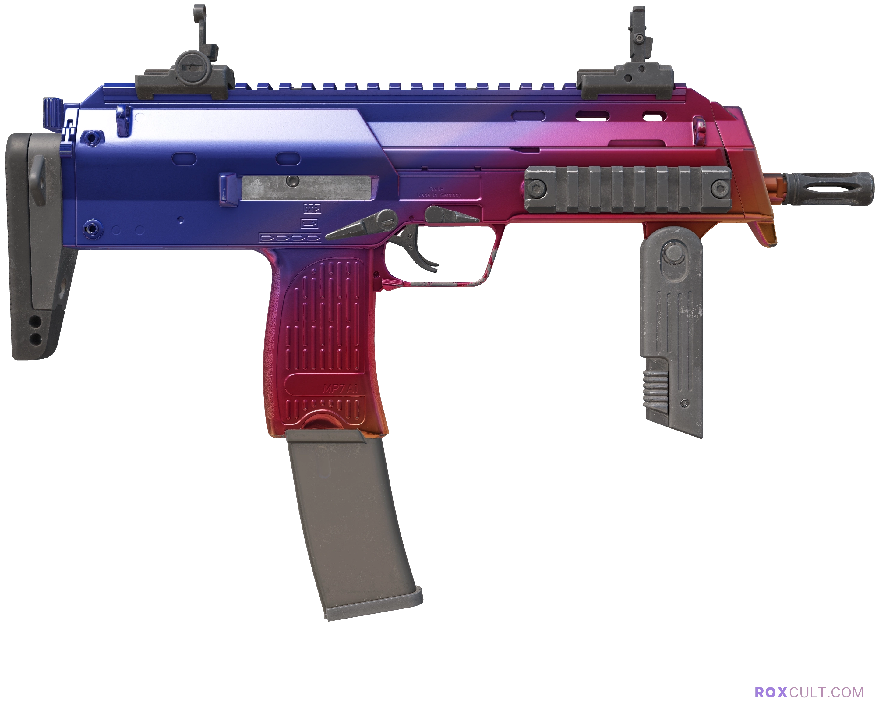 MP7 | Fade (Factory New) — rox (Holo) Antwerp 2022 craft, backside view
