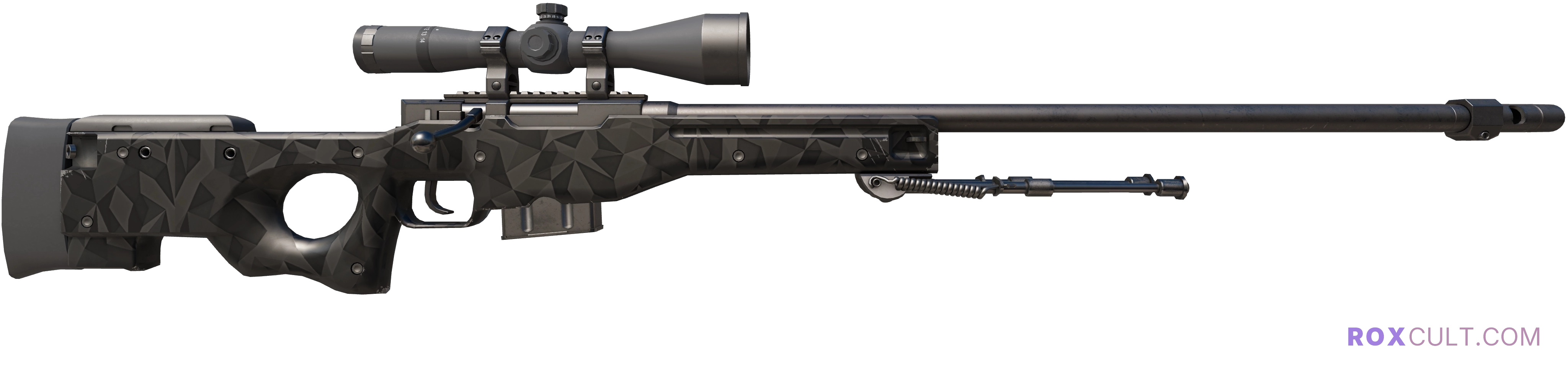 AWP | Graphite (Factory New) — rox (Holo) Antwerp 2022 craft, backside view