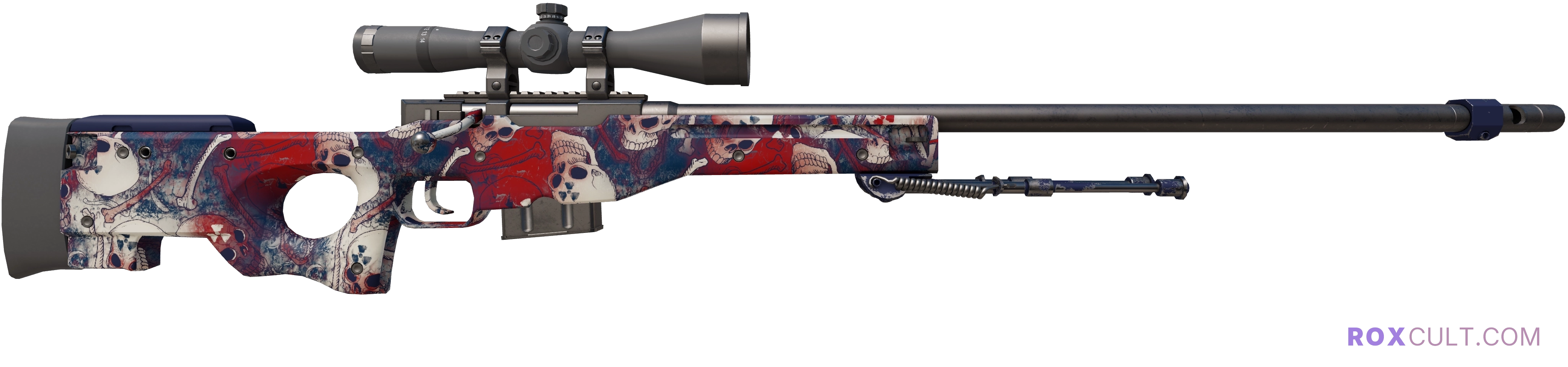 Souvenir AWP | Acheron (Factory New) — rox (Holo) Antwerp 2022 craft, backside view