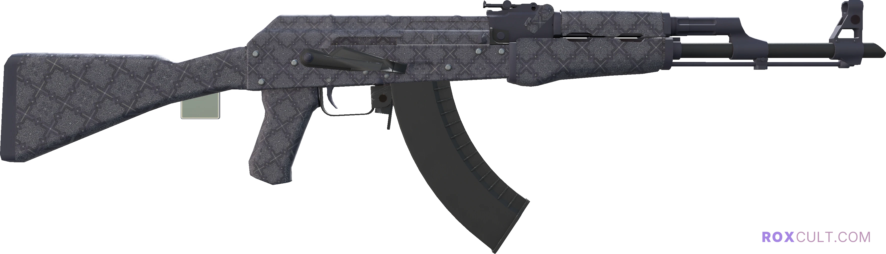 AK-47 | Baroque Purple (Factory New) — rox (Holo) Antwerp 2022 craft, backside view
