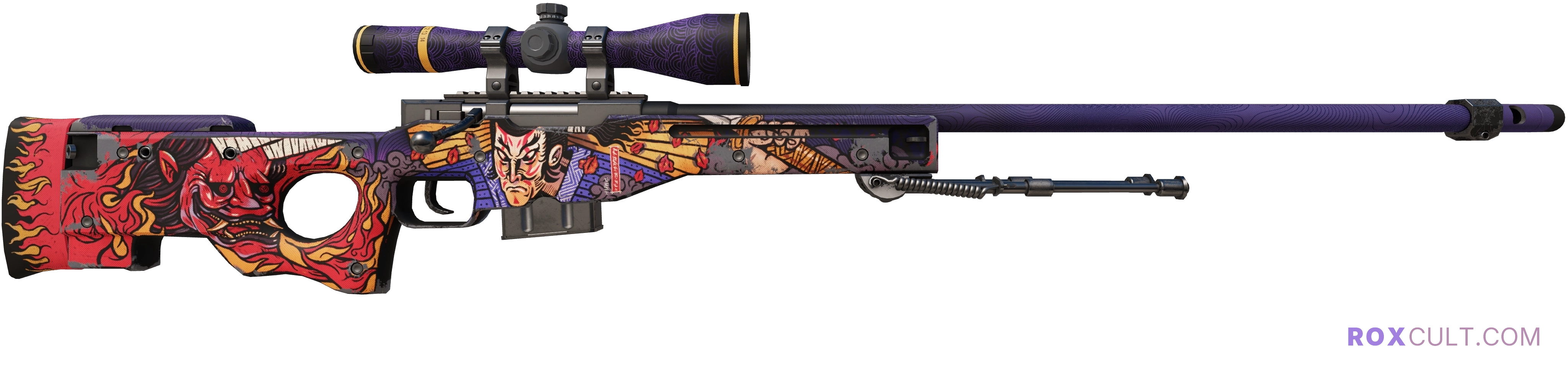 AWP | Oni Taiji (Field-Tested) — rox (Holo) Antwerp 2022 craft, backside view
