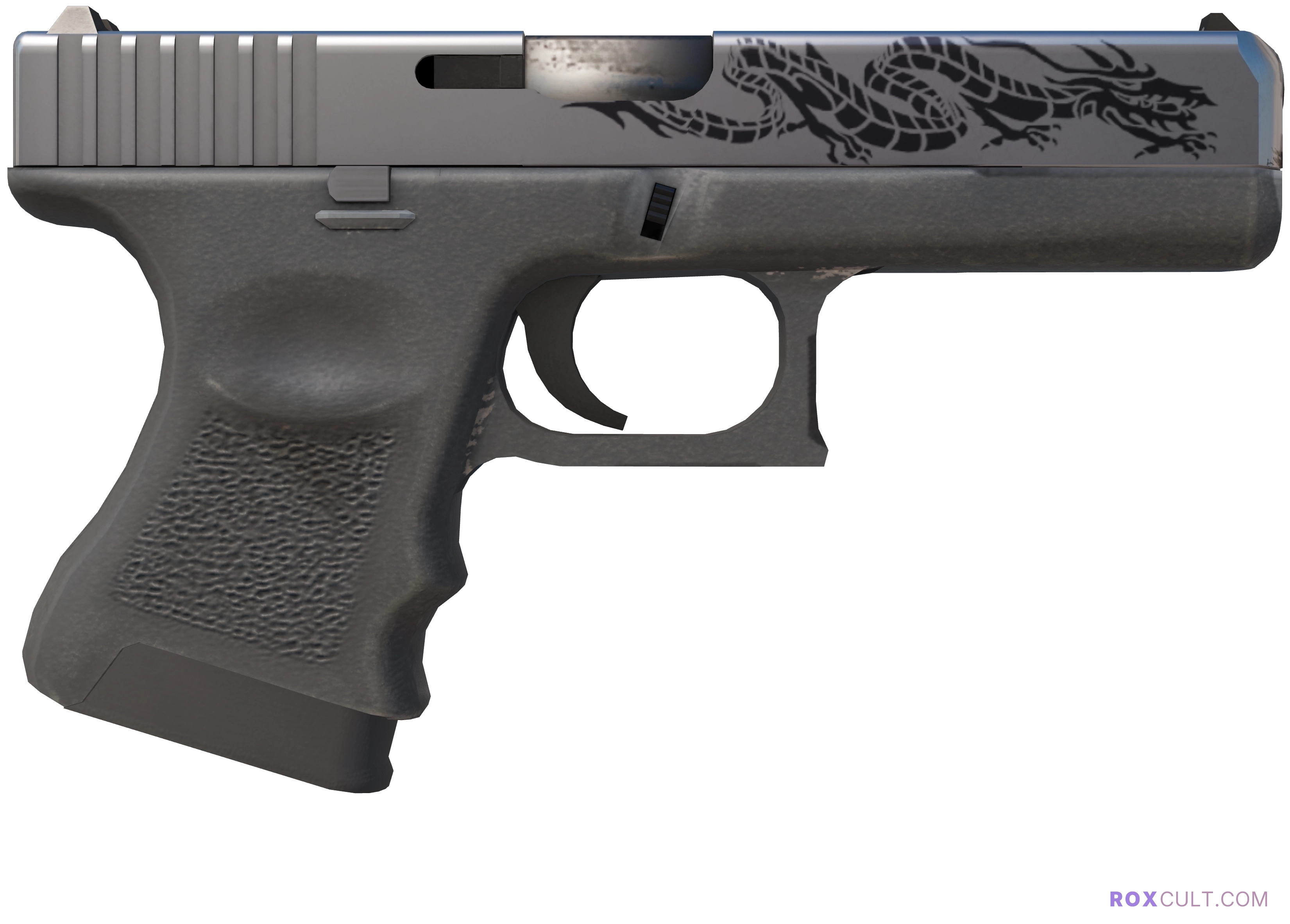 Glock-18 | Dragon Tattoo (Factory New) — rox (Holo) Antwerp 2022 craft, backside view