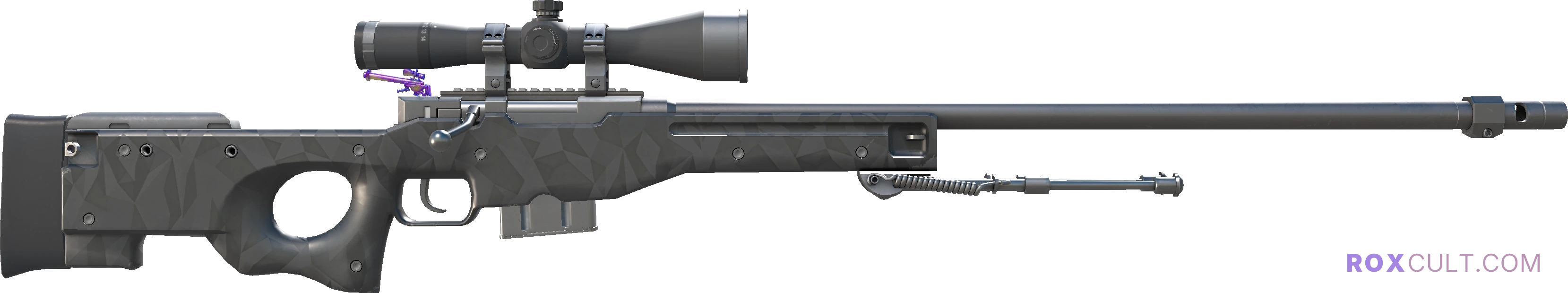 AWP | Graphite (Factory New) — rox (Holo) Antwerp 2022 craft, backside view