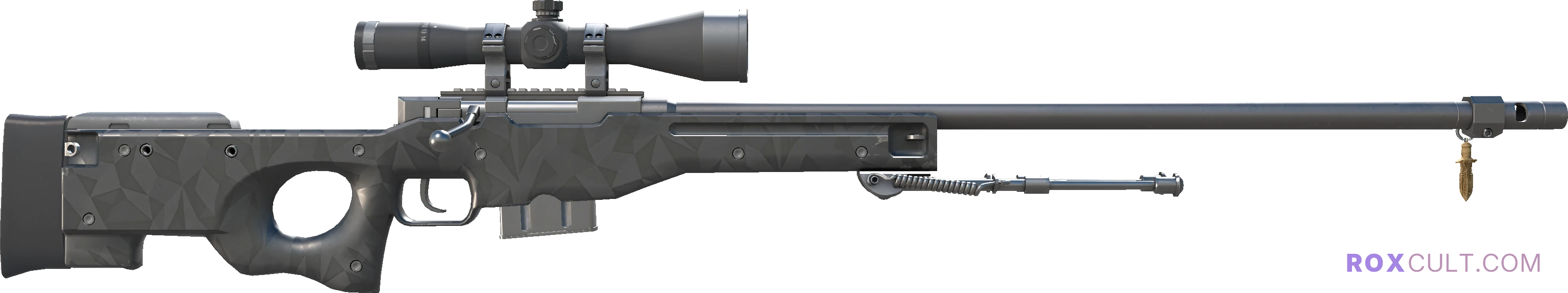 StatTrak™ AWP | Graphite (Factory New) — rox (Holo) Antwerp 2022 craft, backside view
