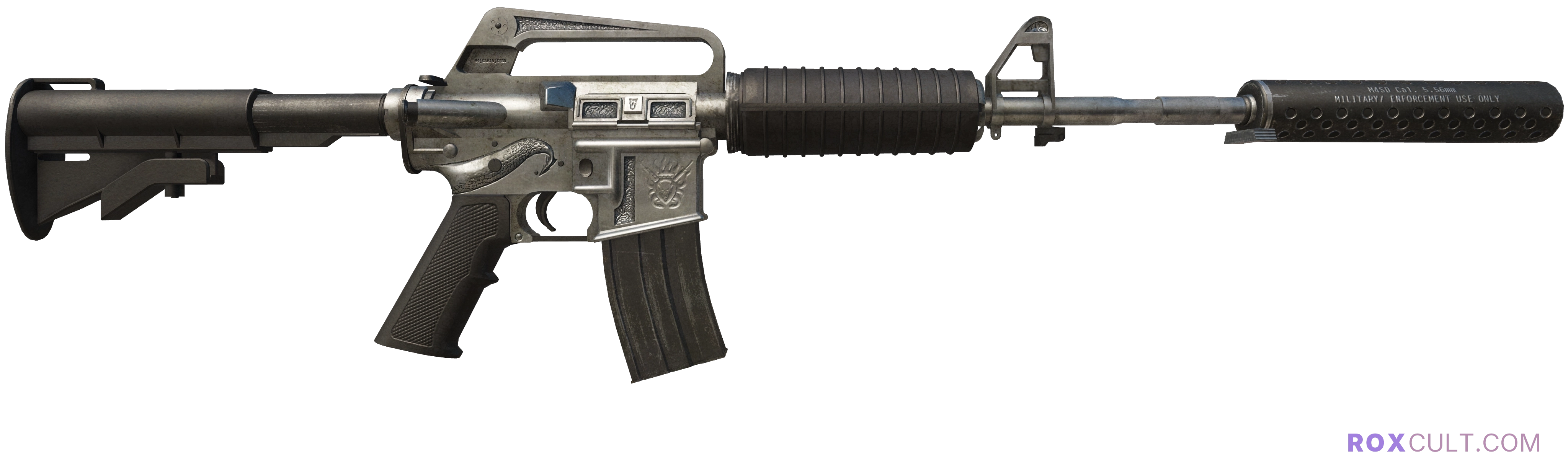 M4A1-S | Basilisk (Field-Tested) — rox (Holo) Antwerp 2022 craft, backside view