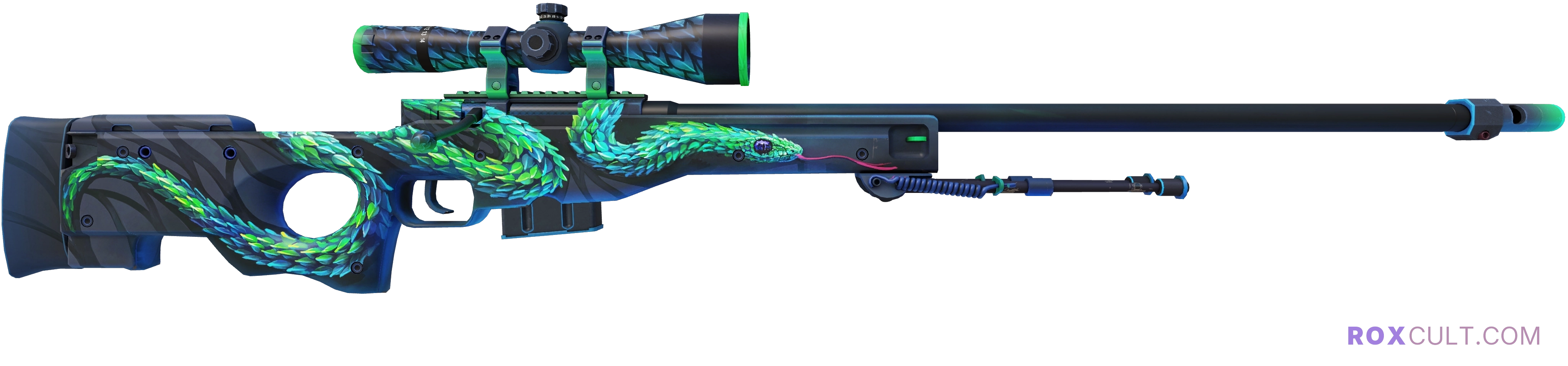 AWP | Atheris (Factory New) — rox (Holo) Antwerp 2022 craft, backside view