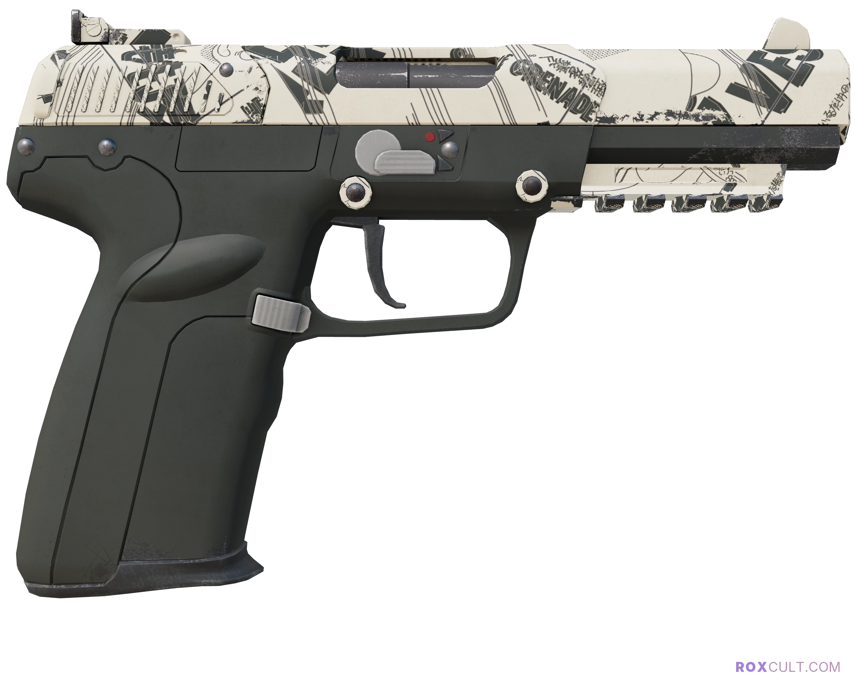 Five-SeveN | Kami (Minimal Wear) — rox (Holo) Antwerp 2022 craft, backside view
