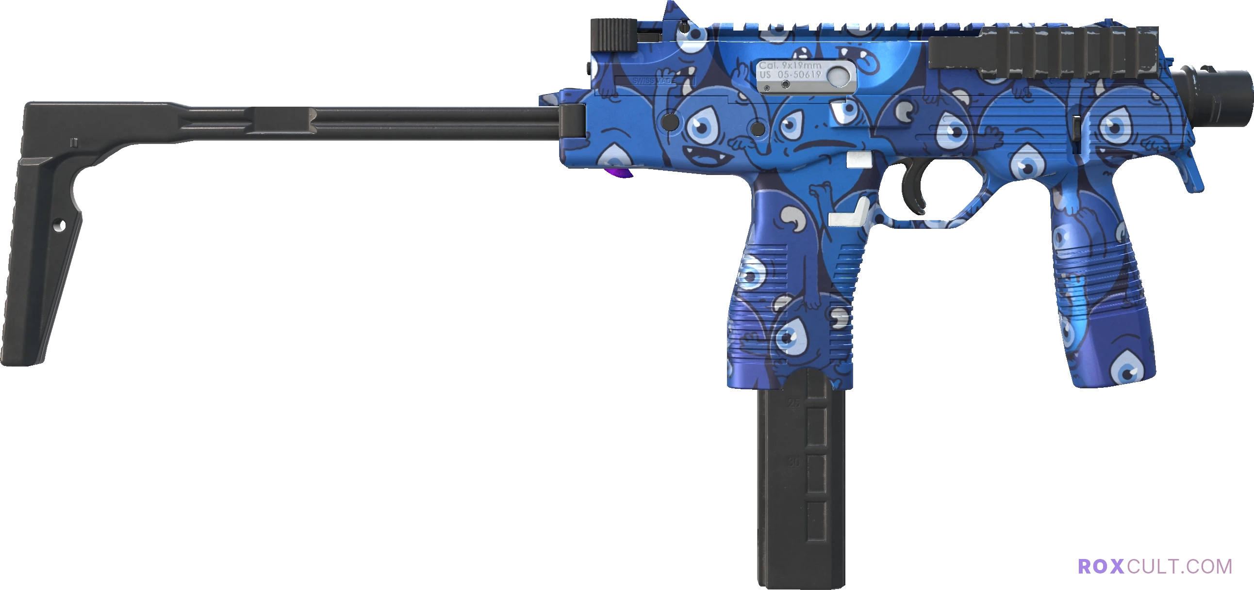 MP9 | Pandora's Box (Factory New) — rox (Holo) Antwerp 2022 craft, backside view