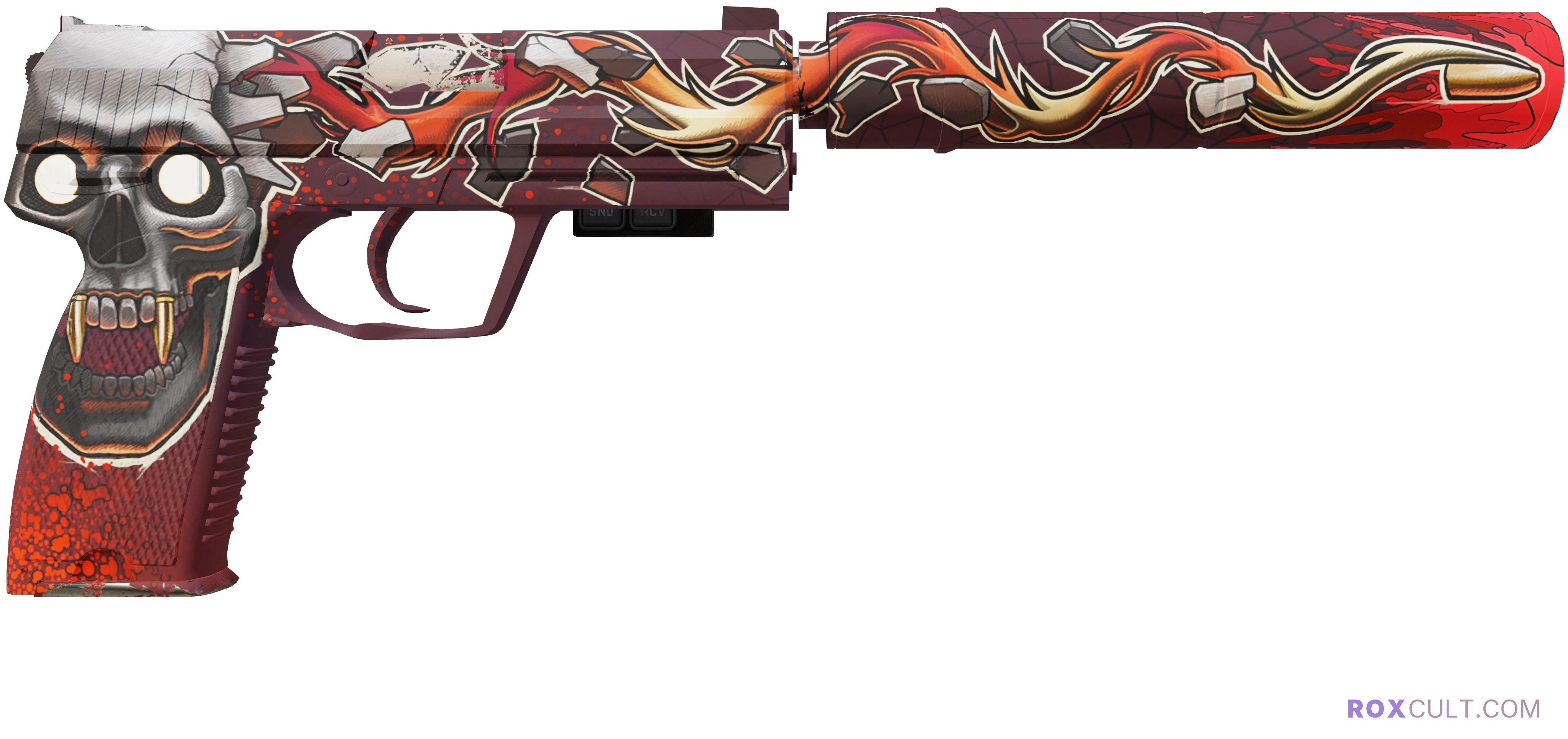 StatTrak™ USP-S | Kill Confirmed (Minimal Wear) — rox (Holo) Antwerp 2022 craft, backside view
