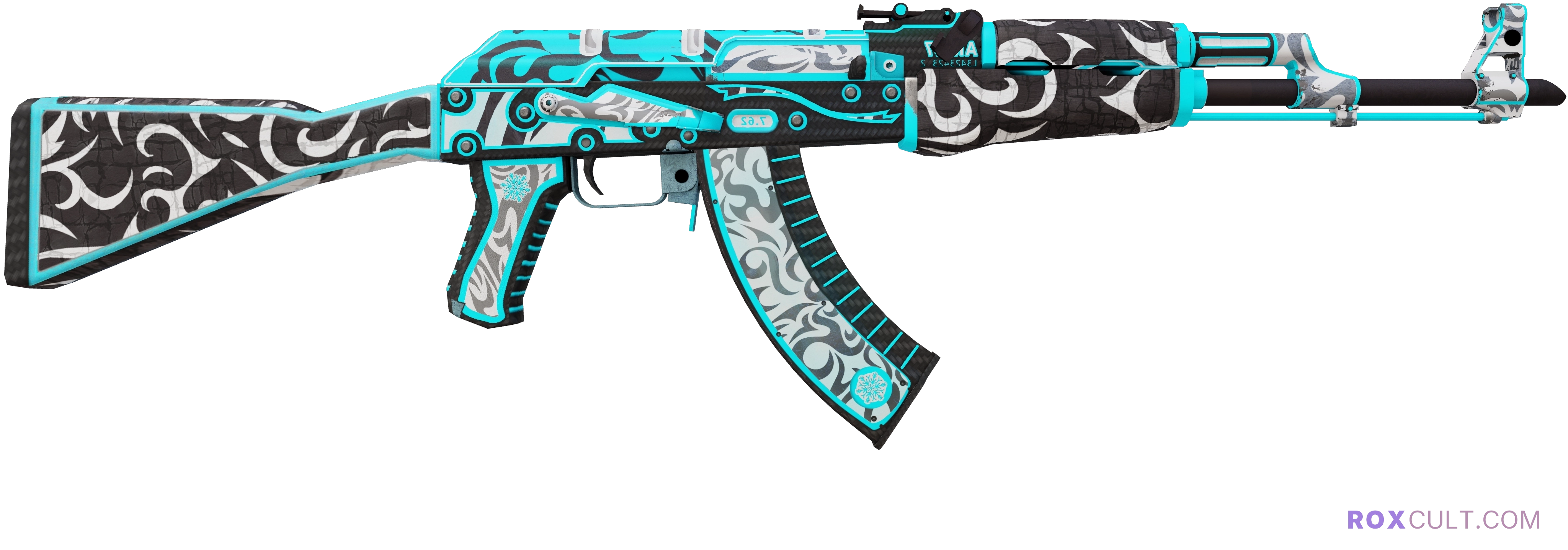 AK-47 | Frontside Misty (Minimal Wear) — rox (Holo) Antwerp 2022 craft, backside view