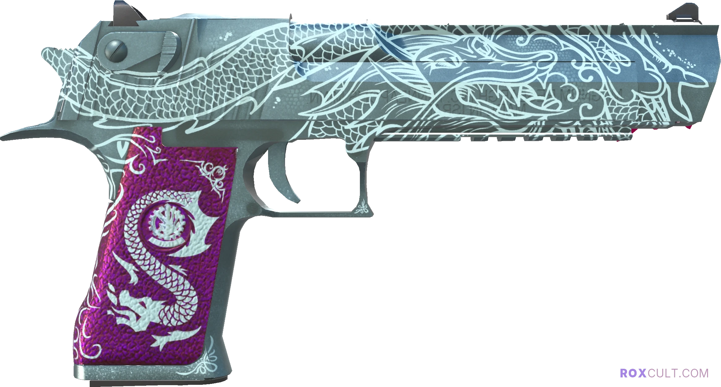Desert Eagle | Kumicho Dragon (Factory New) — rox (Holo) Antwerp 2022 craft, backside view
