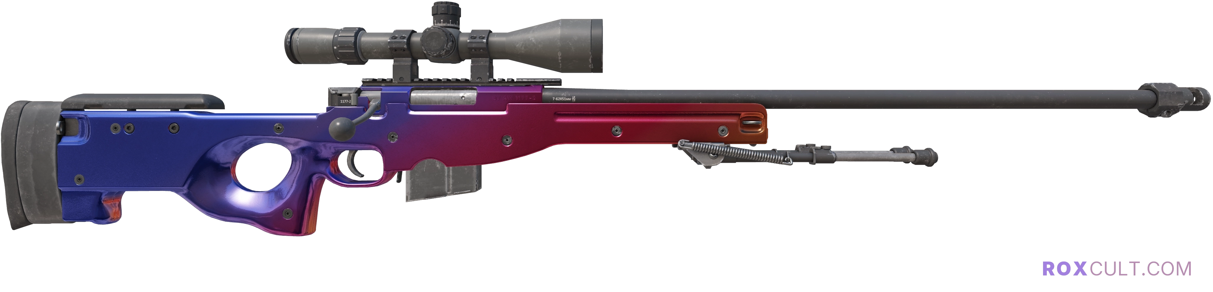 AWP | Fade (Factory New) — rox (Holo) Antwerp 2022 craft, backside view