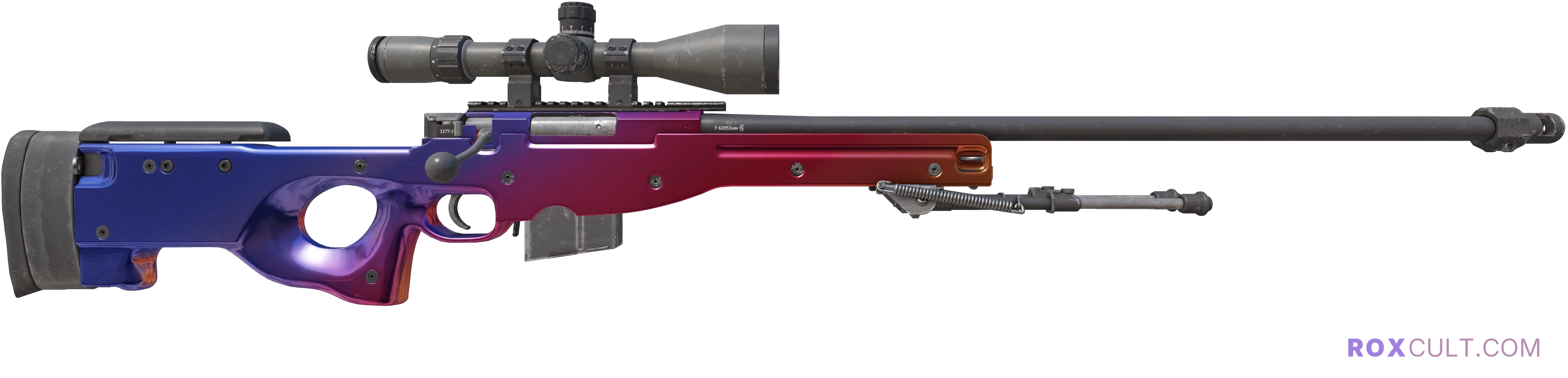 AWP | Fade (Factory New) — rox (Holo) Antwerp 2022 craft, backside view