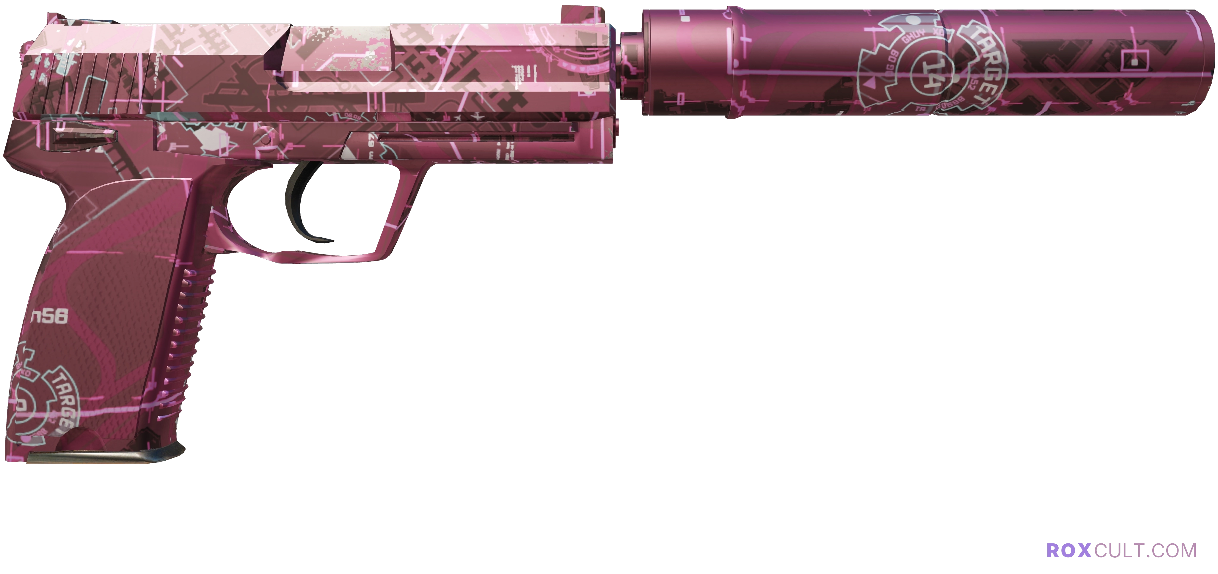 USP-S | Target Acquired (Factory New) — rox (Holo) Antwerp 2022 craft, backside view