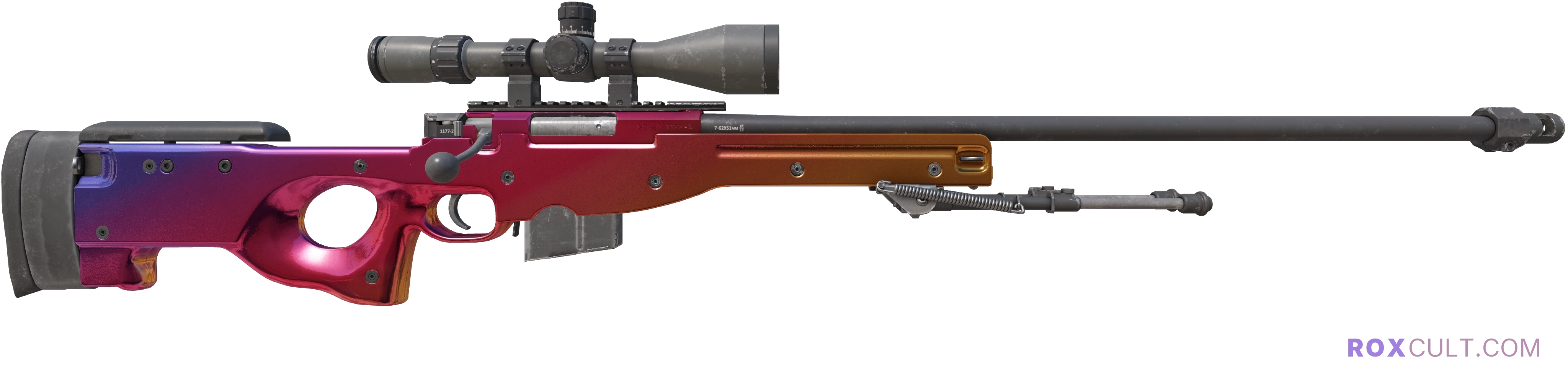 AWP | Fade (Factory New) — rox (Holo) Antwerp 2022 craft, backside view