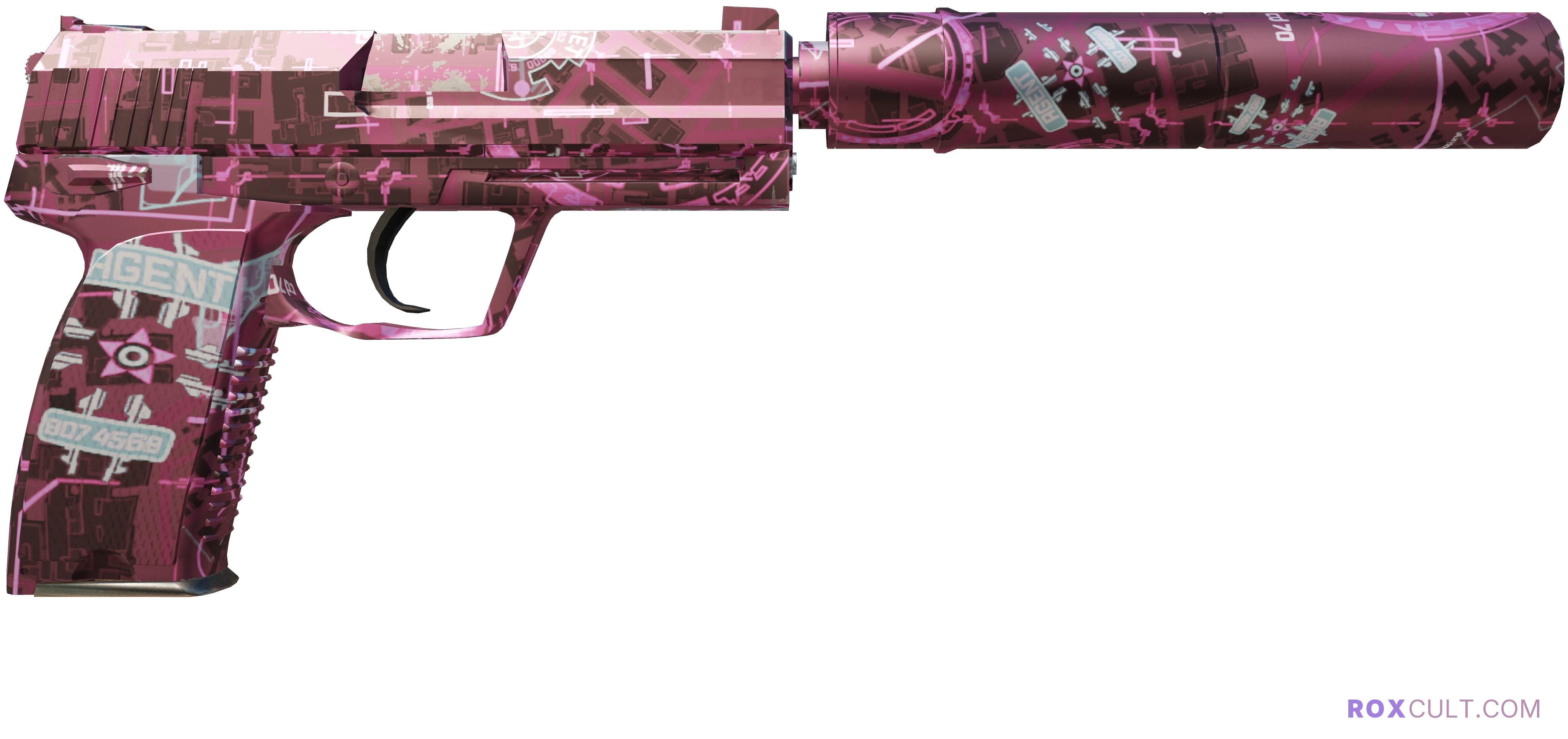 USP-S | Target Acquired (Factory New) — rox (Holo) Antwerp 2022 craft, backside view