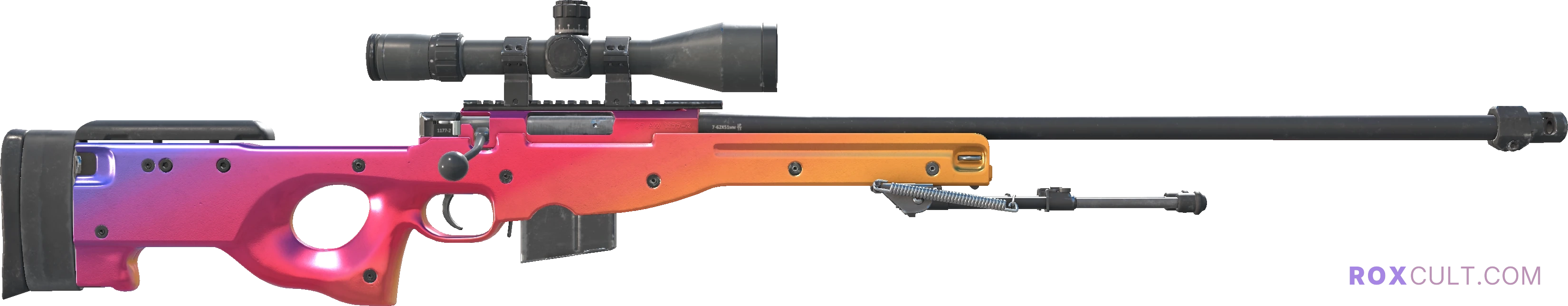 AWP | Fade (Factory New) — rox (Holo) Antwerp 2022 craft, backside view