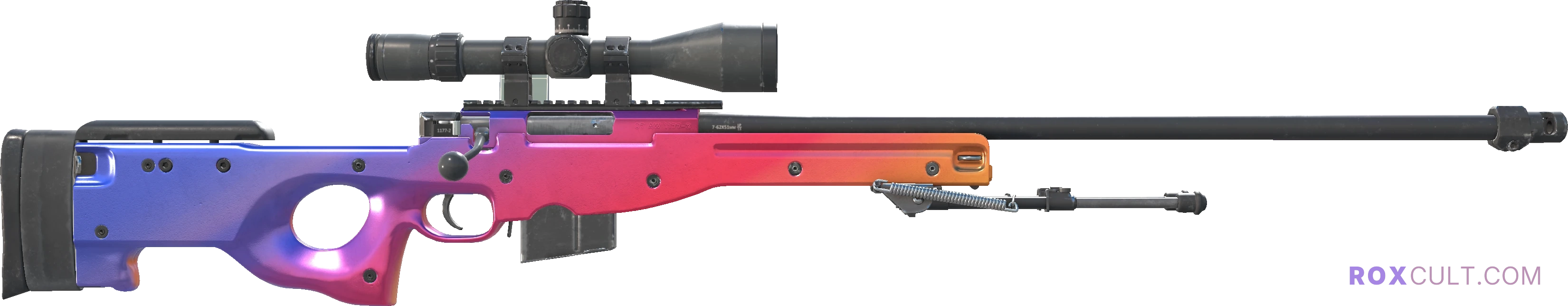 AWP | Fade (Factory New) — rox (Holo) Antwerp 2022 craft, backside view