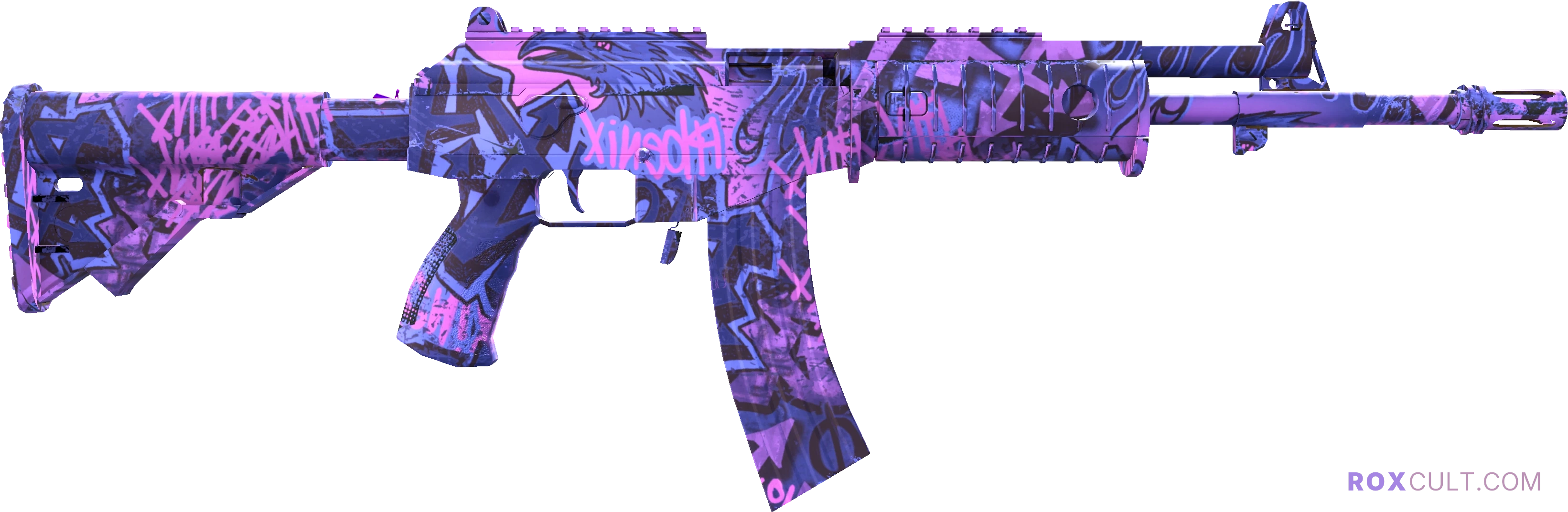 Galil AR | Phoenix Blacklight (Factory New) — rox (Holo) Antwerp 2022 craft, backside view