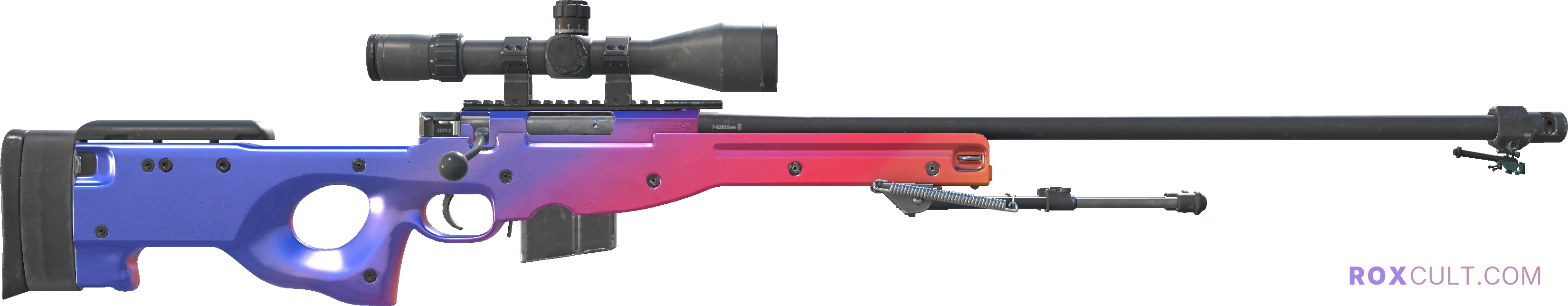 AWP | Fade (Factory New) — rox (Holo) Antwerp 2022 craft, backside view